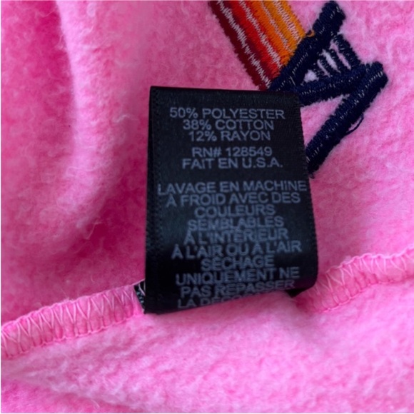 Aviator Nation Cropped Hoodie Rare Malibu Chili Cook Off Neon Pink Size Medium - Picture 11 of 11
